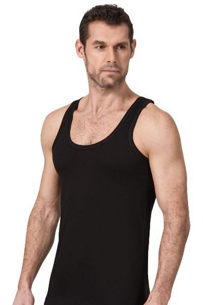 Namaldı Men's 2-Piece Black Modal Summer Strappy Tank Top
