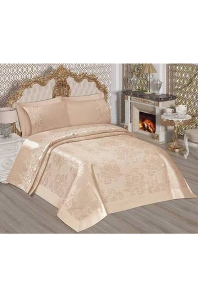 Sultan French Laced Pique Set*cappuchino