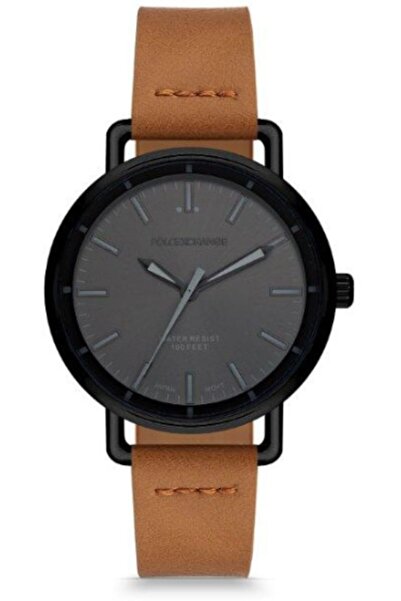 Polo Exchange Bayan Kol Saati Siyah Çelik Kahverengi Deri