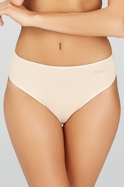 Kom Compact Basic Combed Lycra Slip Panties Set of 6 - 2 White, 2 Black, 2 Skin Colors S-2Xl