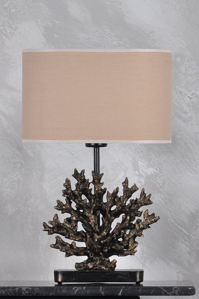Qdec Modern Design Coral Lampshade Gold Beige