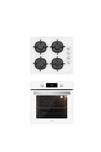 Silverline Beyaz 2'li Ankastre Set 5 Yıl Garanti (Cs5343w01+bo6504w01)