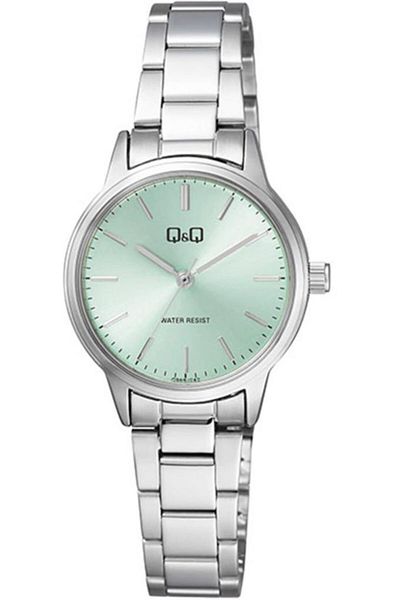 Q&Q Classic Metal Cord Ladies Wrist Watch 6 Different Model Q969 Green Light