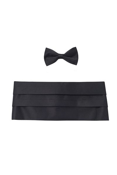 ALTINYILDIZ CLASSICS Set de papion și eșarcă negru pentru bărbați