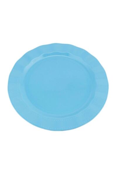Kristal Plastic Plate Hard Luxury 18cm (6 Pcs) Color Blue
