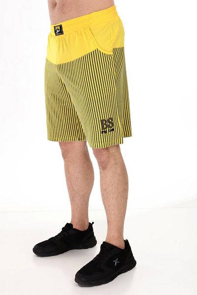 Big Sam Yellow Relaxed Cut Shorts 1301