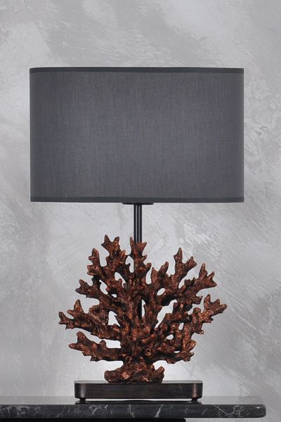 Qdec Modern Design Coral Lampshade Copper Gray