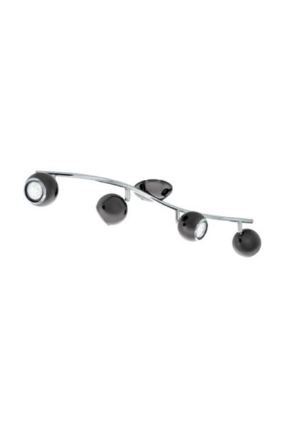 Eglo 31008 "BIMEDA" 4X2,8W Çelik Nikel Nero, Krom Sıva Üstü Spot