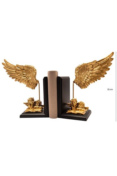 Gift Garden Χρυσή θήκη βιβλίου Angel Wing