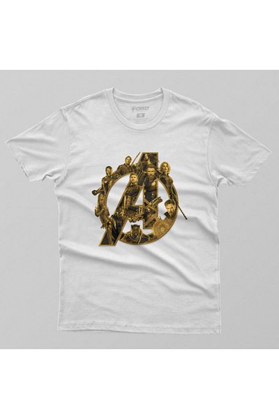 Crazy Мъжка тениска Avengers Infinity War Heroes In Avengers Icon