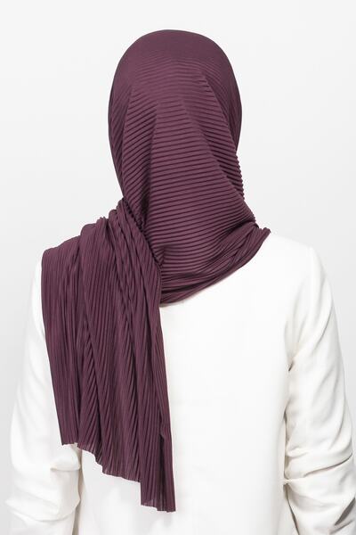 ELANS Practical Ready-made Shawl Scarf with Pleats