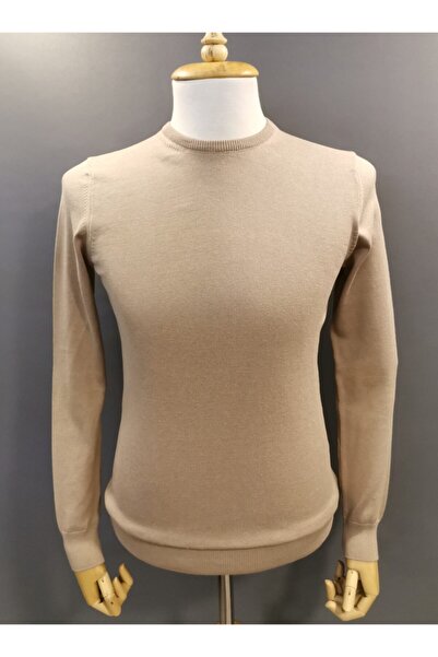 Brango 21009 Візон Велосипедний комір Чоловічий однотонний светр