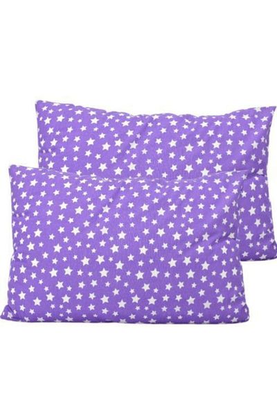 CARWEN TEKSTİL 2 Pack Ranforce Cotton Standard Pillow Case Purple Star