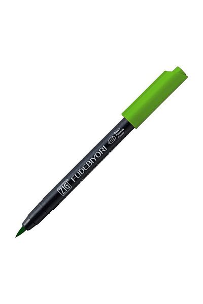 Zig Fudebiyori Brush Pen Brush Tip Pen 47 May Green