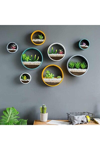 EfinDekor Dekoratif Duvar Saksısı Oval 15cm