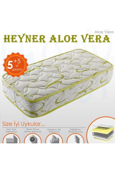 Heyner Aloe Vera  Kumaş Ortopedik Yaylı Yatak Lüx Soft Ortopedik Yaylı Yatak  80x180 Cm Yaylı Yatak