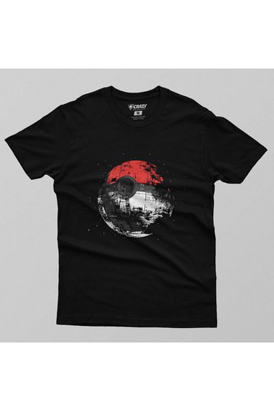 Crazy Ανδρικό μπλουζάκι Star Wars: Death Star Pokemon