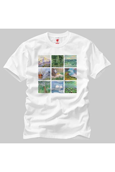 Crazy Claude Monet Колаж Чоловіча футболка