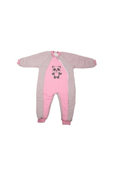 ÖZLEM BEBE كيس نوم تيدي بير وردي لعمر 1-2 سنة