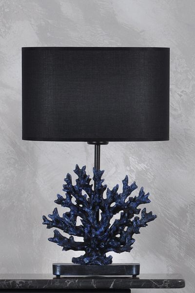 Qdec Modern Design Coral Lampshade Cobalt Black