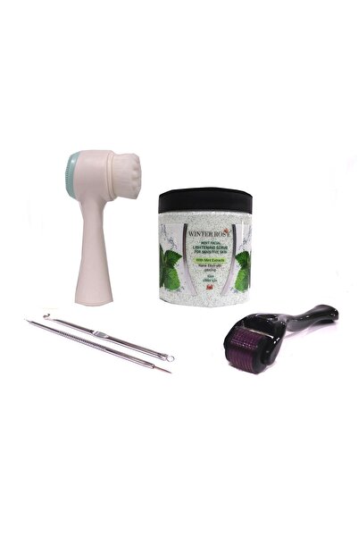 Kontes Lıghtenıng Scrub Nane Ekstraktlı Peeling + Cilt Temizleme Fırcası+kome...