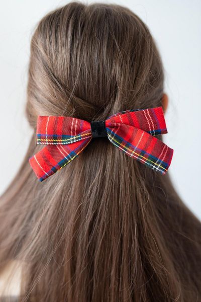 PixyLove Red Girl's Buckle Bow Scotch