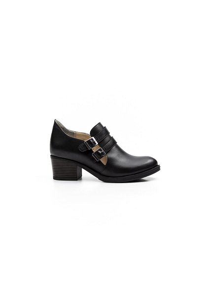 Deripabuc Genuine Leather Black Women's Leather Casual Shoes Trc-0702