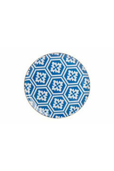 Porland Morocco 28cm Blue Flat Plate Patterned - 04a+p01876