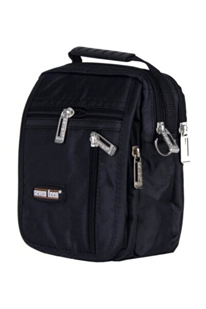 SEVENTEEN Guzıden 3460 Çok Gözlü Erkek El Ve Omuz Askılı Çanta Siyah