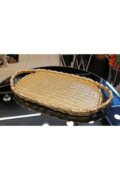 By Ari Ev Dekorasyon Wicker Look Tray