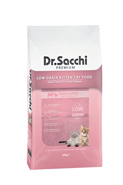 Dr. Sacchi Dr Sacchi Premium Sığır Ve Kuzu Az Tahıllı Yavru Kedi Mama 10 Kg