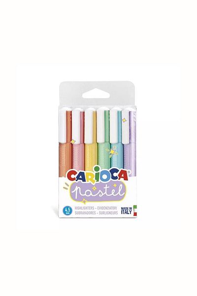 CARIOCA 6 Pack Marking Pens Pastel Colors