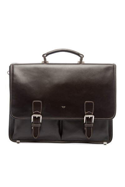 Tergan Kahve Deri Erkek Evrak Çantası 02775a98