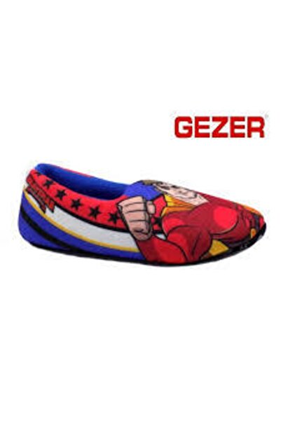 GEZER Erkek Çocuk Braveman Desenli Kışlık Panduf