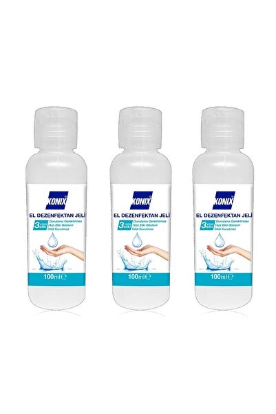 Dünyadan Hediyeler Konix 100 Ml  Virüslere Karşı Etkili El Dezenfektan Jel 3 ...