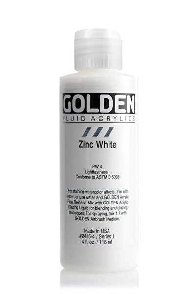 Golden Fluid Acrylic 118 ml Seri 1 Zinc White