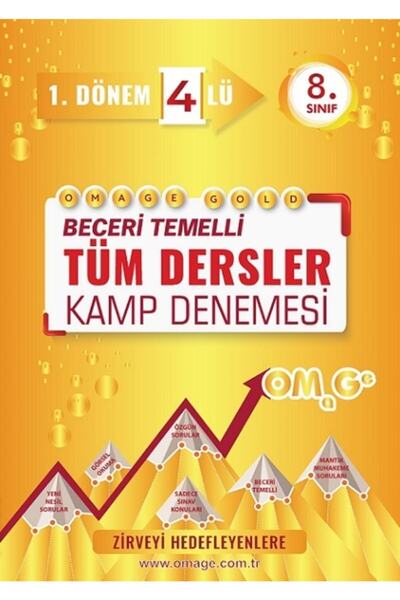 Nartest Yayınları Nartest Yay. 8. Sınıf 1. Dönem 4'lü Tüm Dersler Kamp Deneme...