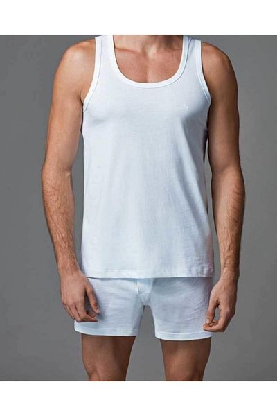 Eros Men's White 2-Piece Undershirt ES017Y0260