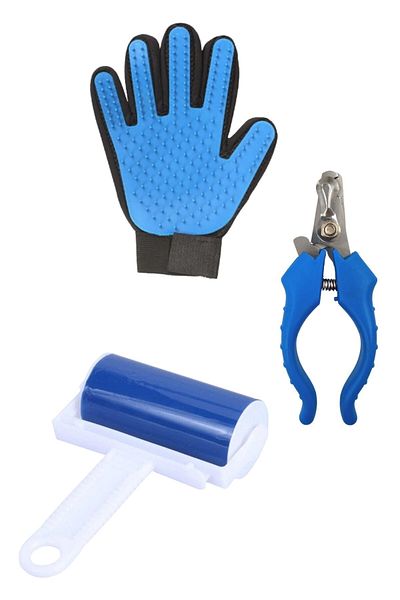 Buffer Cat Dog Nail Clipper + Feather Collection Glove + Feather Collection Roller
