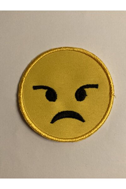 StüdyoÜmitTişört 6 قطع من رقع شعار Emoji Smile Angry Face - مع زخرفة الحجاب و...