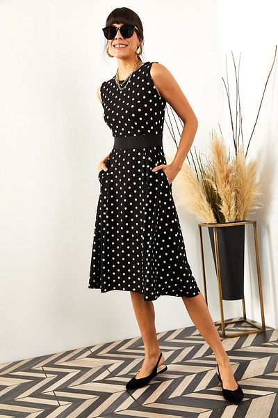 Olalook Kleid - Schwarz - A-Linie