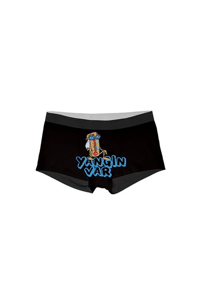 BoxerMasters Ανδρικός\man Boxer με στάμπα φωτιάς