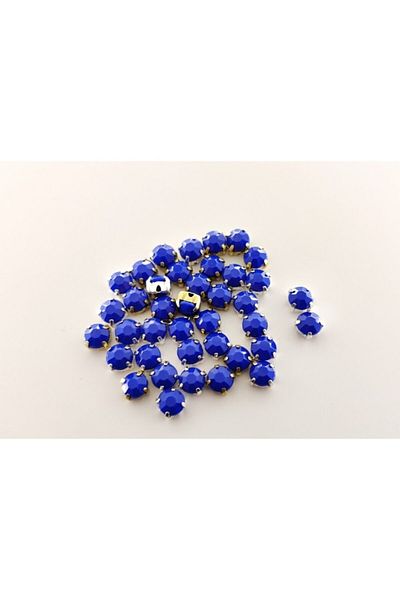 yiğit aksesuar Στρογγυλή θήκη 6 mm Parachute Stone Sapphire 50 Τεμάχια