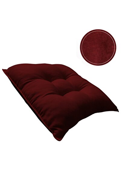 enesmefrusat 45x45 Bahçe Ve Bambu Sandalye Minderi Bordo