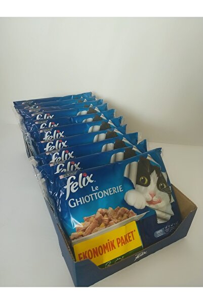 FELIX Sığır Etli Tavuklu Konserve Yetişkin Kedi Maması 48 Adet 12 Paket