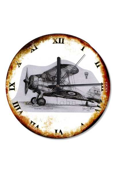 Cakatablo 30 cm Diameter Propeller Airplane and Passenger Balloon Patterned W...