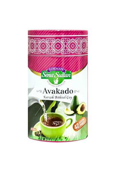 Lokman Sena Sultan شاي الأفوكادو بالأعشاب المختلطة 42 كيسًا مفلترًا 65 جم