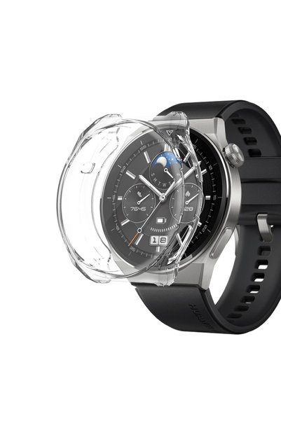 Microsonic Huawei Watch Gt 3 Pro 46mm Titanyum Kılıf 360 Full Round Soft Sili...