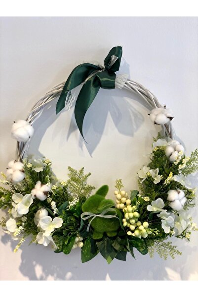 New Bliss Decor Studio El Yapımı Özel Tasarım 3d Çiçekli Çelenk