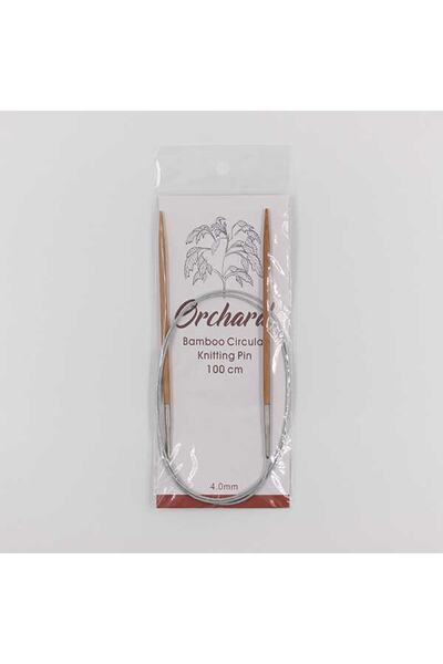 ORCHARD Bambu Metal Misinalı Örgü Şişi 100cm. No:4mm